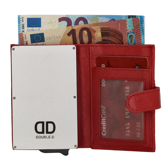 Double-D FH-serie pasjeshouder portemonnee | rood