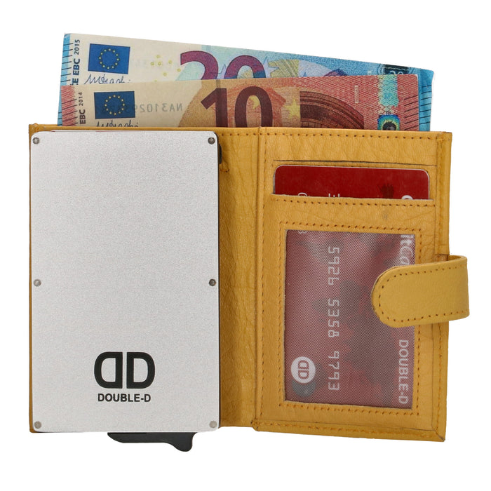 Double-D FH-serie pasjeshouder portemonnee | oker geel