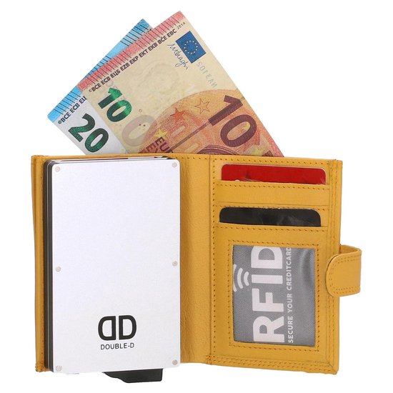 Double-D FH-serie Dubbele pasjeshouder portemonnee | geel